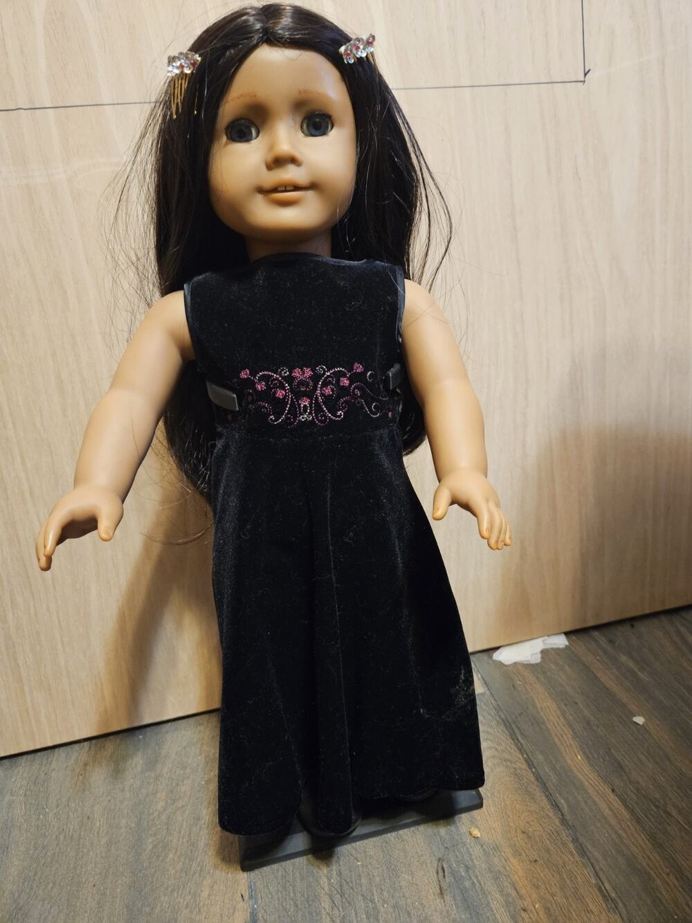 American Girl JLY Doll Nanea Wig Starlight Outfit Purse Hair Clips